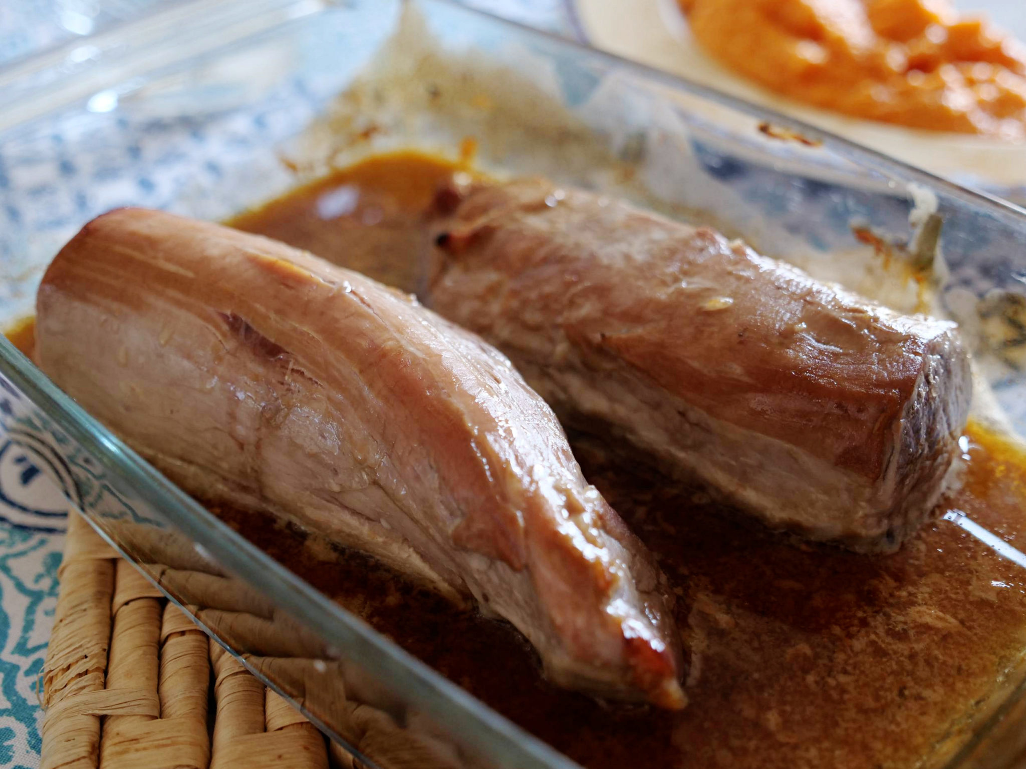 Filet mignon de porc au four, sauce au caramel (ou la recette ultra